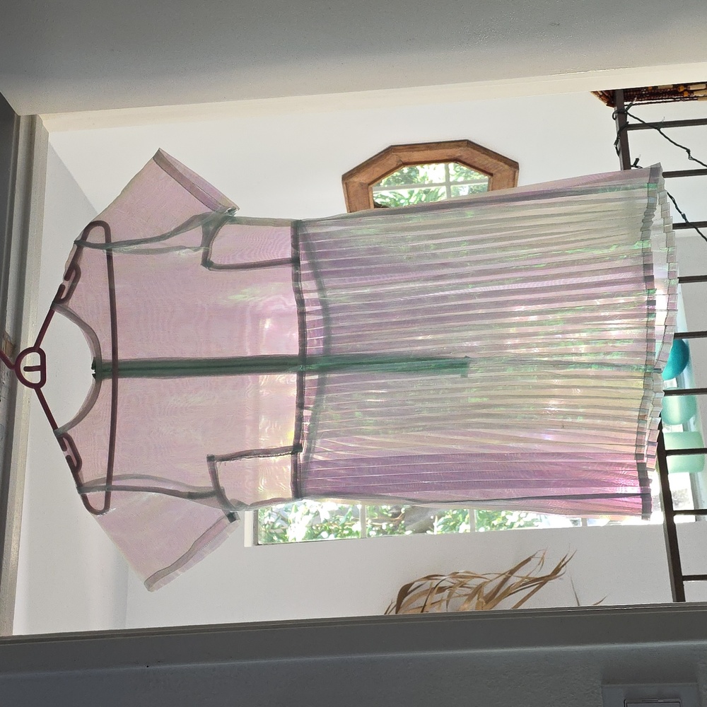 Iridescent 🧚‍♂️ Pleated Dress By Princess Polly